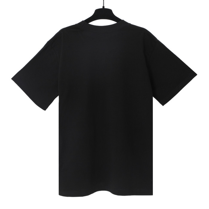 Embossed applique small logo tee