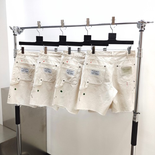 1:1 quality version Slashed and Inked Old Denim Shorts
