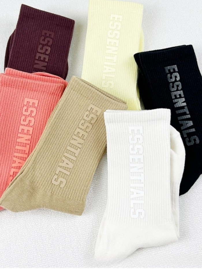 Hot stamped monogrammed sports socks 6 colors