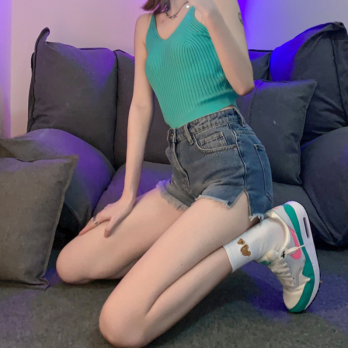 Broken Bear Embroidered Mid Calf Socks 3 colors