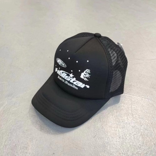 Multi Logo Printed Skeleton Flat-Brimmed Hat