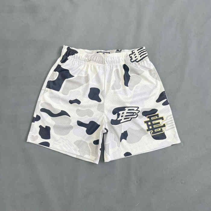 [50% Off]Eric Emanuel 1:1 quality version Camouflage Style Mesh Quick Dry Athletic Shorts 3 colors