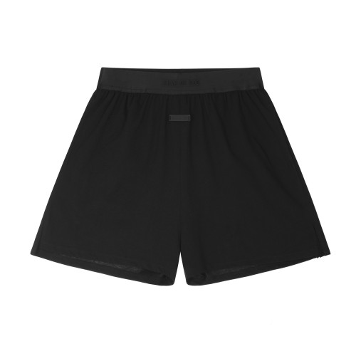 Simple Solid Color Embossed Letter Casual Shorts 2 colors