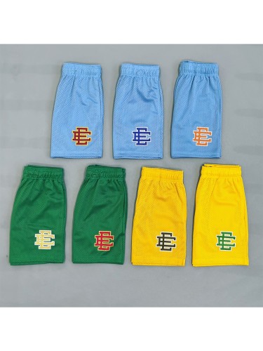 1:1 quality version EE logo print mesh breathable beach shorts 7 colors