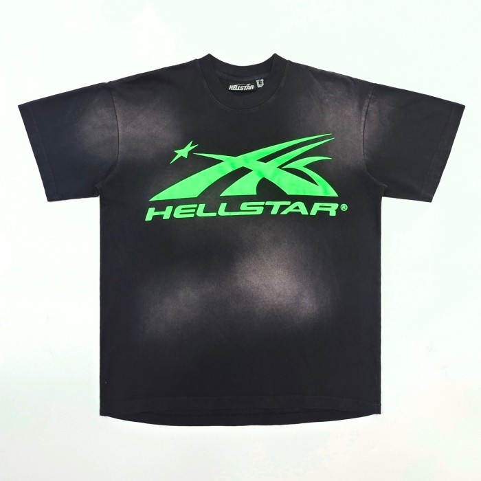 [Big & Tall for weights up to 260 lbs]1:1 quality version Front and back bright green logo washed version tee