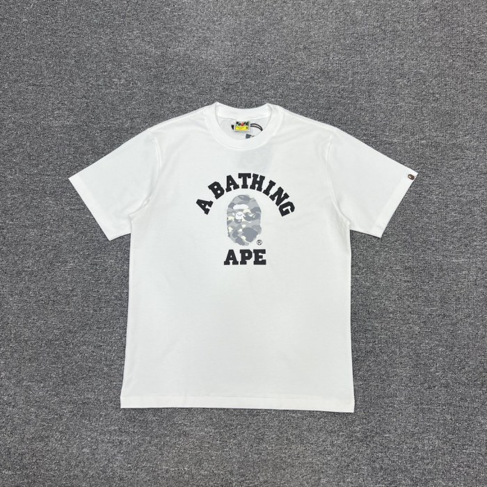 1:1 quality version Arc Lettering Glow-in-the-Dark Camo Ape Head Tee 4 colors