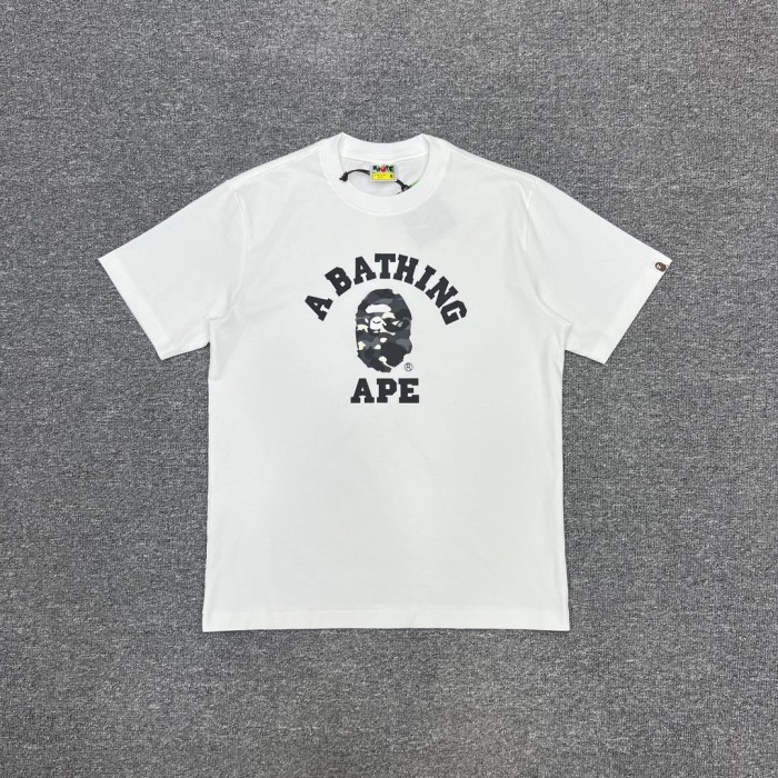 1:1 quality version Arc Lettering Glow-in-the-Dark Camo Ape Head Tee 4 colors