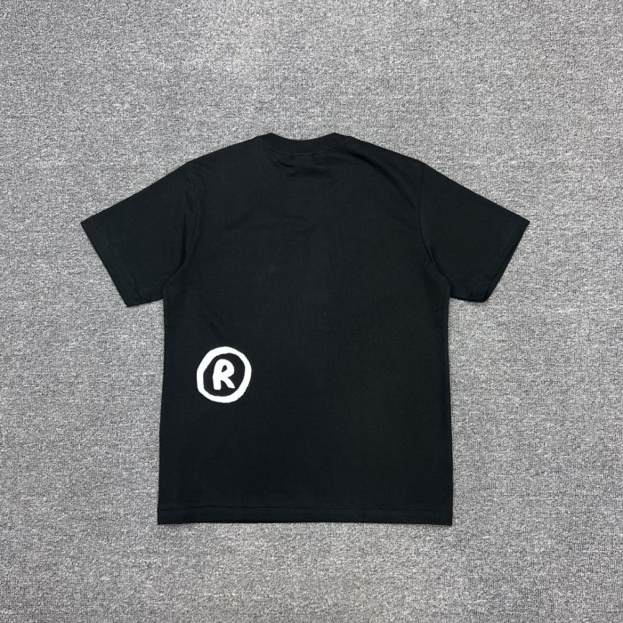1:1 quality version Hand Painted Graffiti Ape Head Print Tee 2 colors