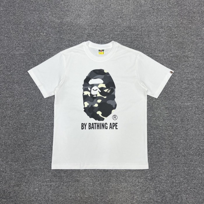 1:1 quality version Glow-in-the-Dark Camouflage Big Ape Head Print Tee 4 colors