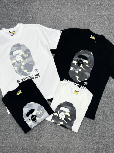 1:1 quality version Glow-in-the-Dark Camouflage Big Ape Head Print Tee 4 colors