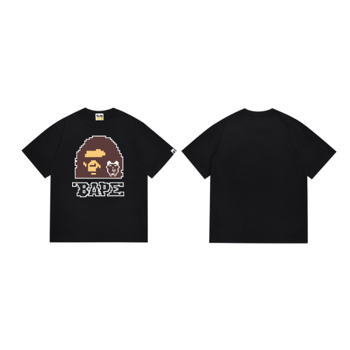 Co-branded Digital Pixel Ape Head Print Tee 2 colors