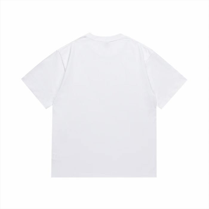 Plaid Small ape man head pattern letter Tee 2 colors