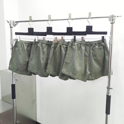 1:1 quality version Olive Green Logo Print ZUMA Shorts
