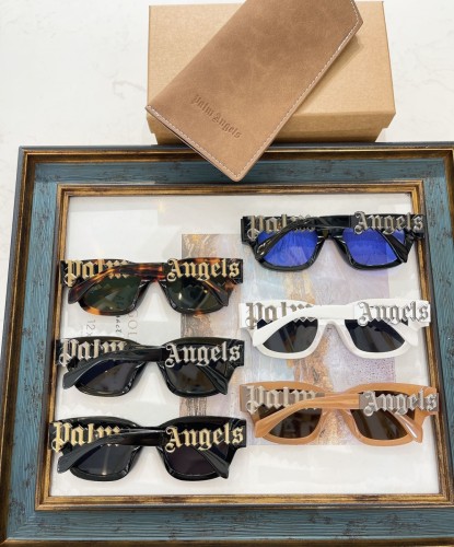 1:1 quality version Wide-legged large letter logo sunglasses 6 colors