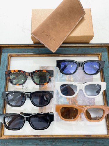 1:1 quality version Wide-legged large letter logo sunglasses 6 colors