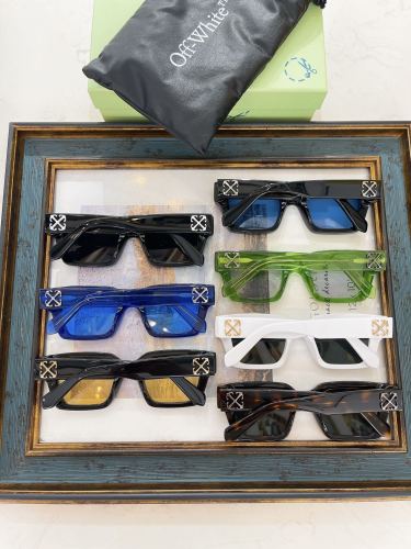 1:1 quality version Vintage Chunky Frame Classic Logo Wide Rim Sunglasses 7 colors