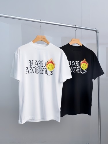 Gothic Letter Flame Smiley Print Tee 2 colors