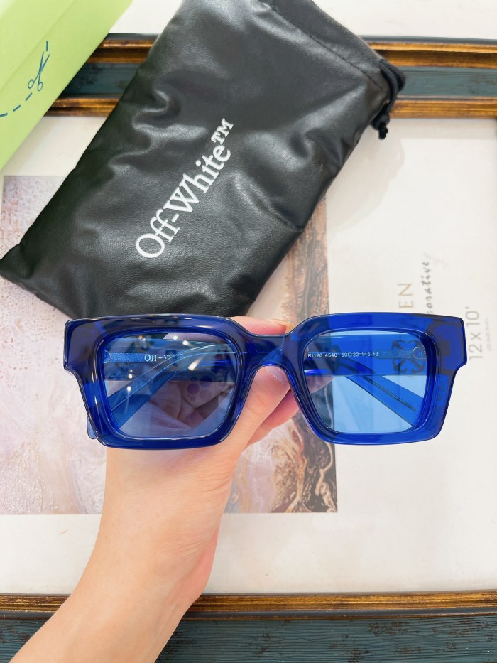 1:1 quality version Vintage Chunky Frame Classic Logo Wide Rim Sunglasses 7 colors