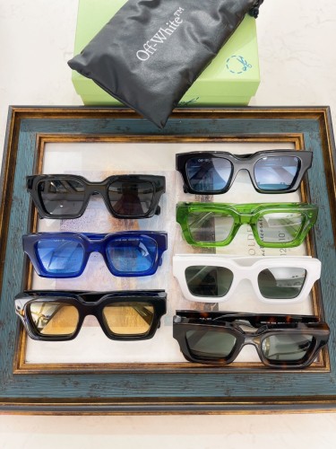 1:1 quality version Vintage Chunky Frame Classic Logo Wide Rim Sunglasses 7 colors