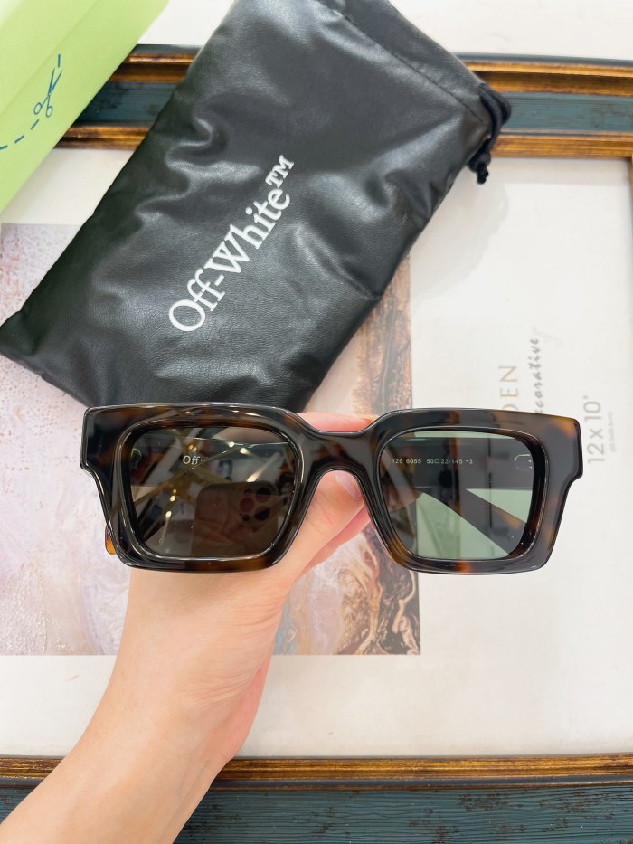 1:1 quality version Vintage Chunky Frame Classic Logo Wide Rim Sunglasses 7 colors