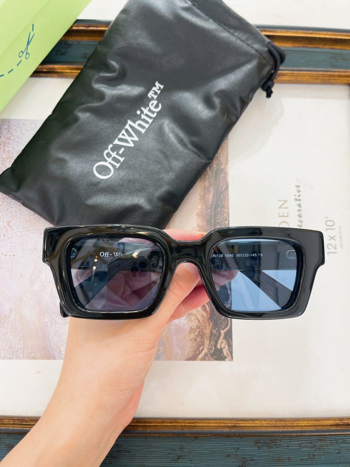 1:1 quality version Vintage Chunky Frame Classic Logo Wide Rim Sunglasses 7 colors