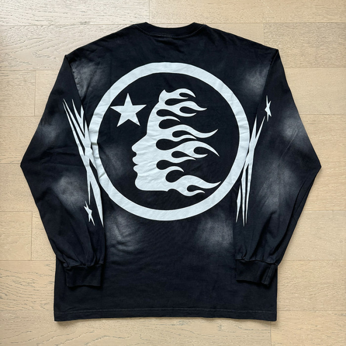 Vintage Aged Side Face Goddess Big Long Sleeve Tee