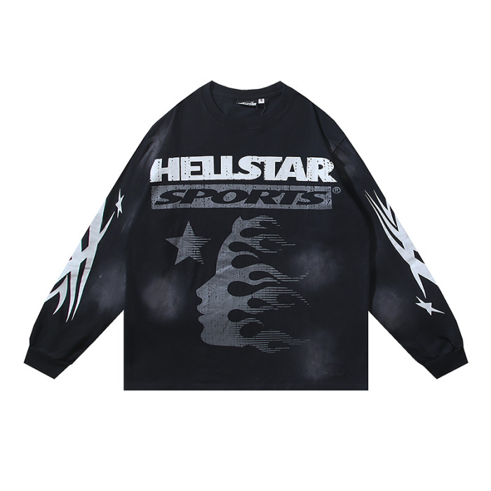 Vintage Aged Side Face Goddess Big Long Sleeve Tee