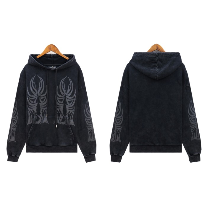 Abstract Large Print Hoodie 3 colors