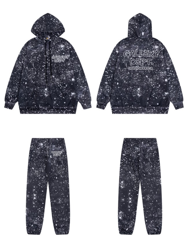 Double sided Ink Splash Hoodie & Pants Set