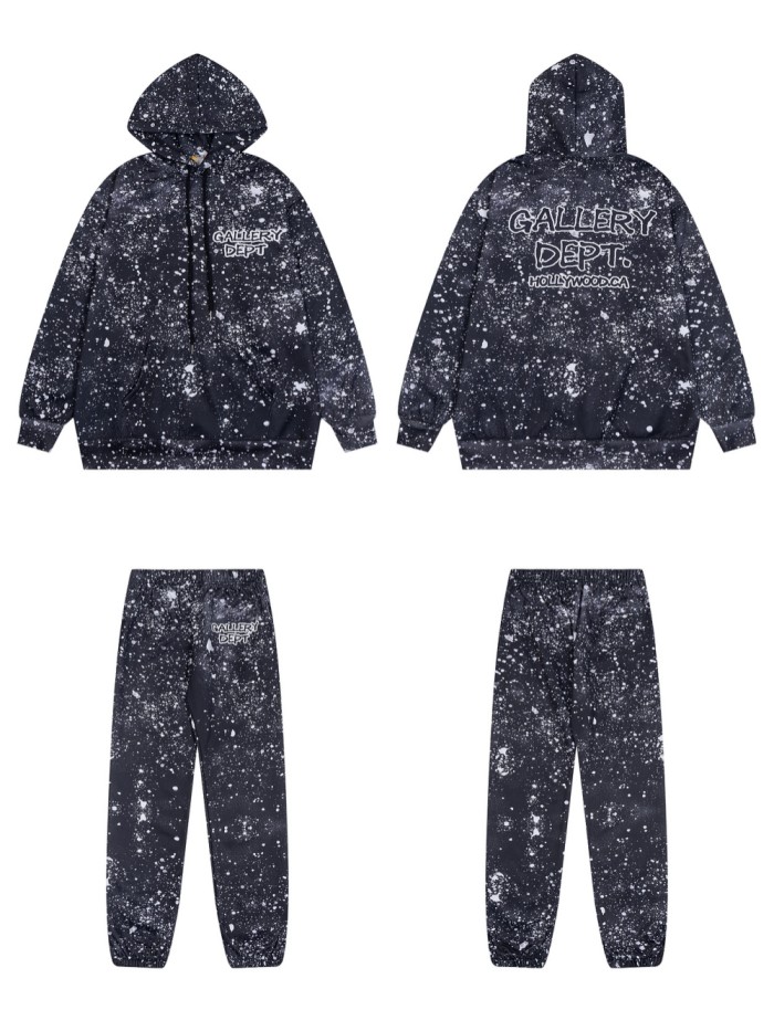 Double sided Ink Splash Hoodie & Pants Set