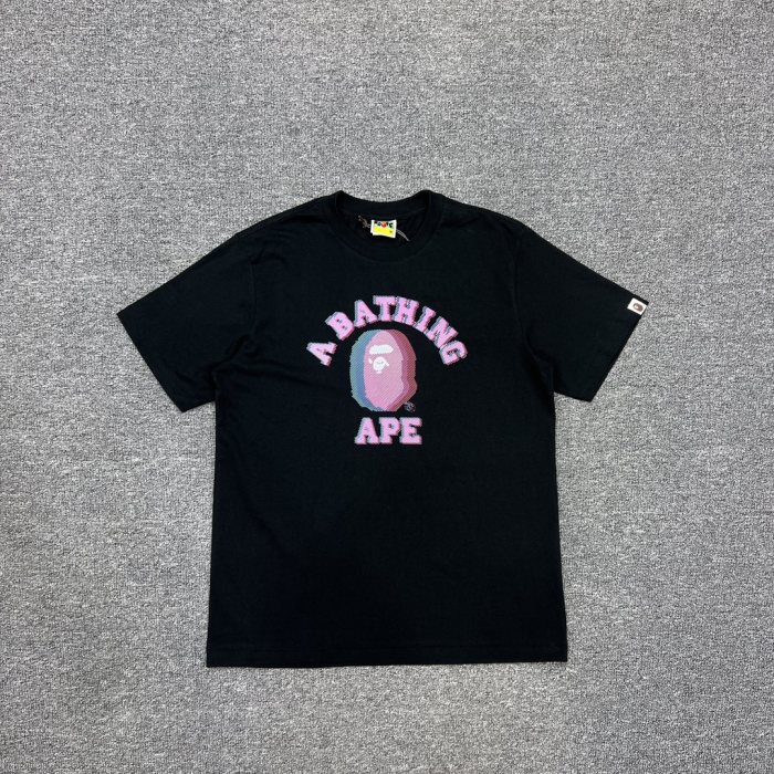 1:1 quality version Malfunctioning color overlapping shadow ape head Tee 2 colors