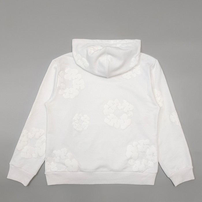 1:1 quality version MONO All White Kapok Kapok Hoodie & Sweatpants Set