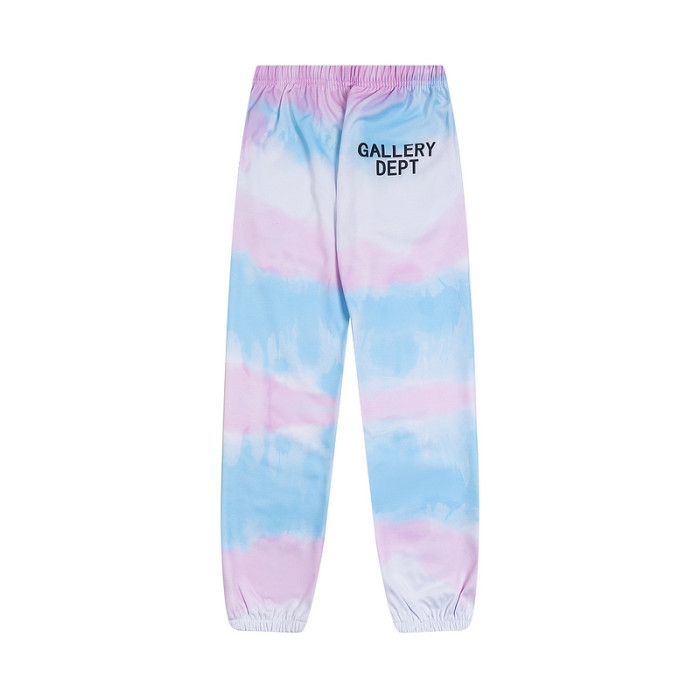 Blue and Pink Gradient Tie-Dye Hoodie & Pants Set