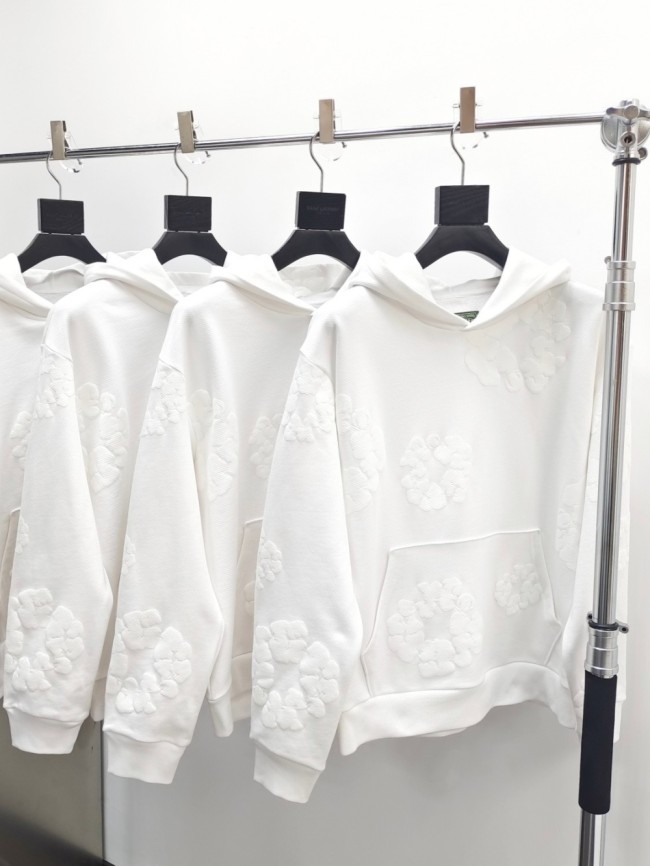 1:1 quality version MONO All White Kapok Kapok Hoodie & Sweatpants Set
