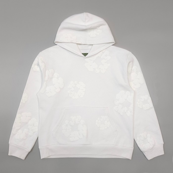 1:1 quality version MONO All White Kapok Kapok Hoodie & Sweatpants Set