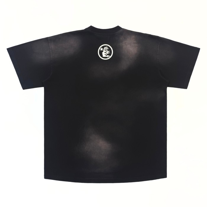[Big & Tall for weights up to 260 lbs]1:1 quality version Brainwashed Big Eyes Letter Print Washed Version tee with NFC tag 2 colors