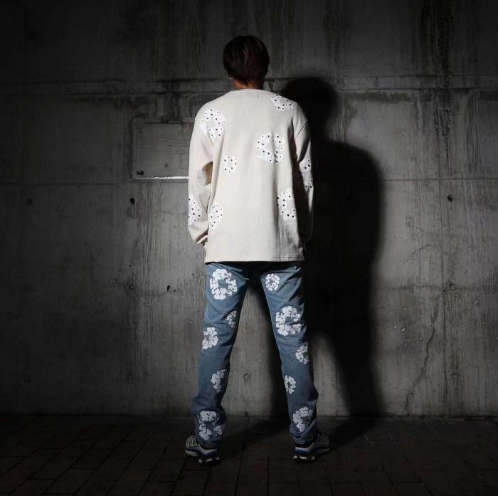 1:1 quality version Colorful Gemstone Kapok Waffle Sweatshirt