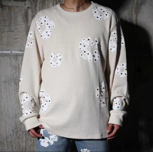 1:1 quality version Colorful Gemstone Kapok Waffle Sweatshirt