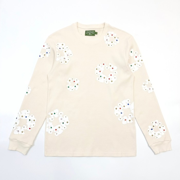 1:1 quality version Colorful Gemstone Kapok Waffle Sweatshirt