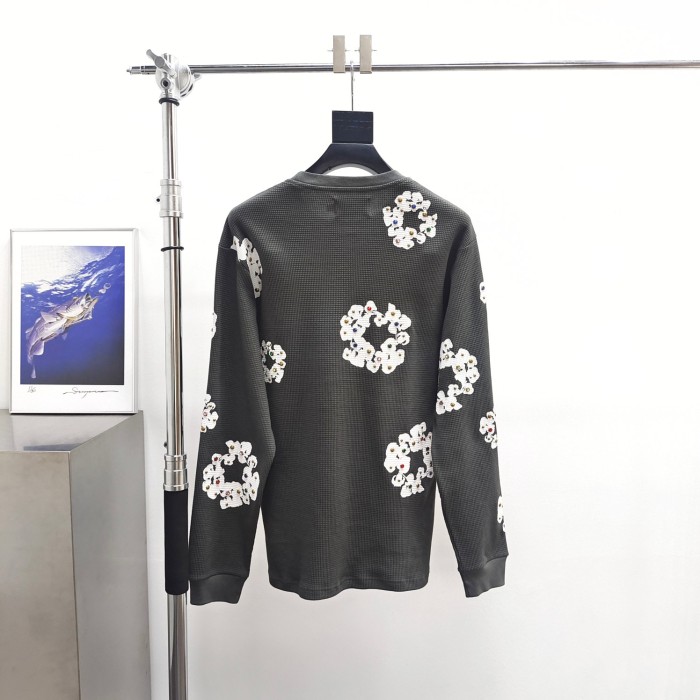 1:1 quality version Colorful Gemstone Kapok Waffle Sweatshirt