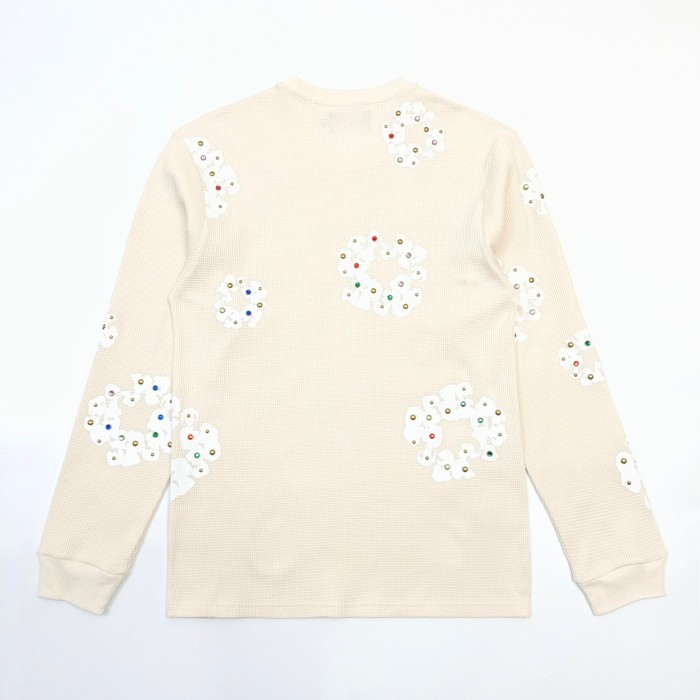 1:1 quality version Colorful Gemstone Kapok Waffle Sweatshirt