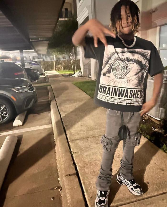 [Big & Tall for weights up to 260 lbs]1:1 quality version Brainwashed Big Eyes Letter Print Washed Version tee with NFC tag 2 colors