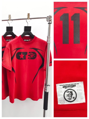 1:1 quality version Black Logo Printed Warm Up tee with NFC tag 6 colors