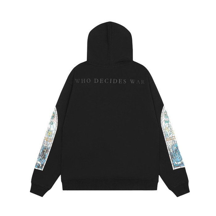 Underwater World Back Letter Logo Print Hoodie