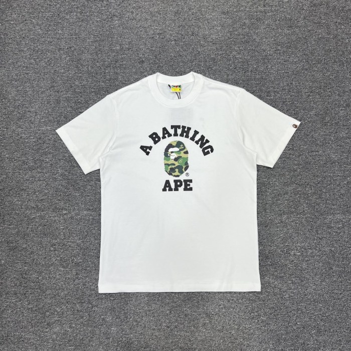 1:1 quality version ABC Camouflage Ape Small Head Print Tee 6 colors