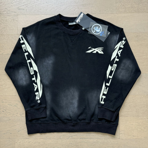 Double Sleeve Letter Logo Back Side Face Goddess Printed sweatshirt