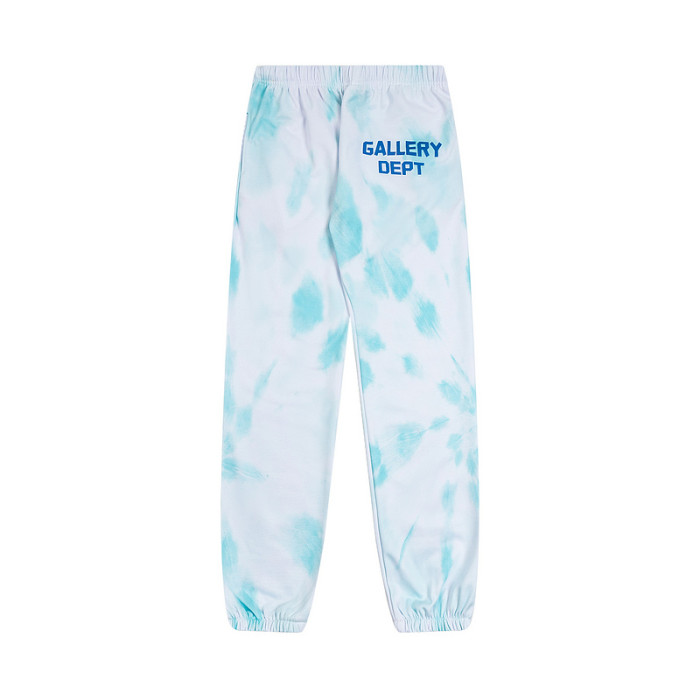 Light Blue Tie-Dye Hollywood Monogrammed Hoodie & Pants Set
