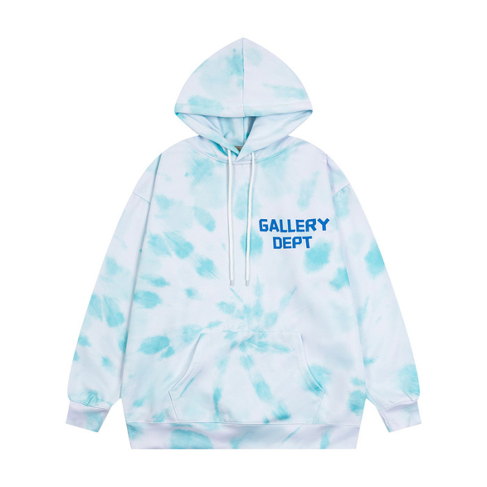 Light Blue Tie-Dye Hollywood Monogrammed Hoodie & Pants Set