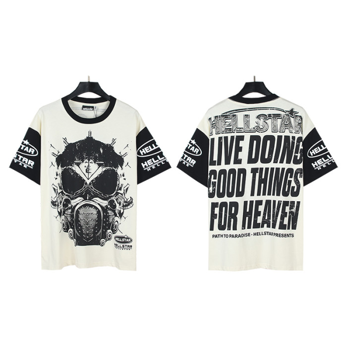 Sleeve Colorblocking Biochemistry Printed Tee & Shorts Set