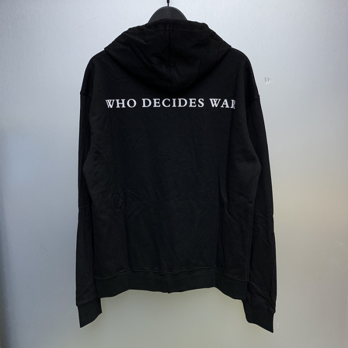 Abstract Painting White Letter Print Hoodie